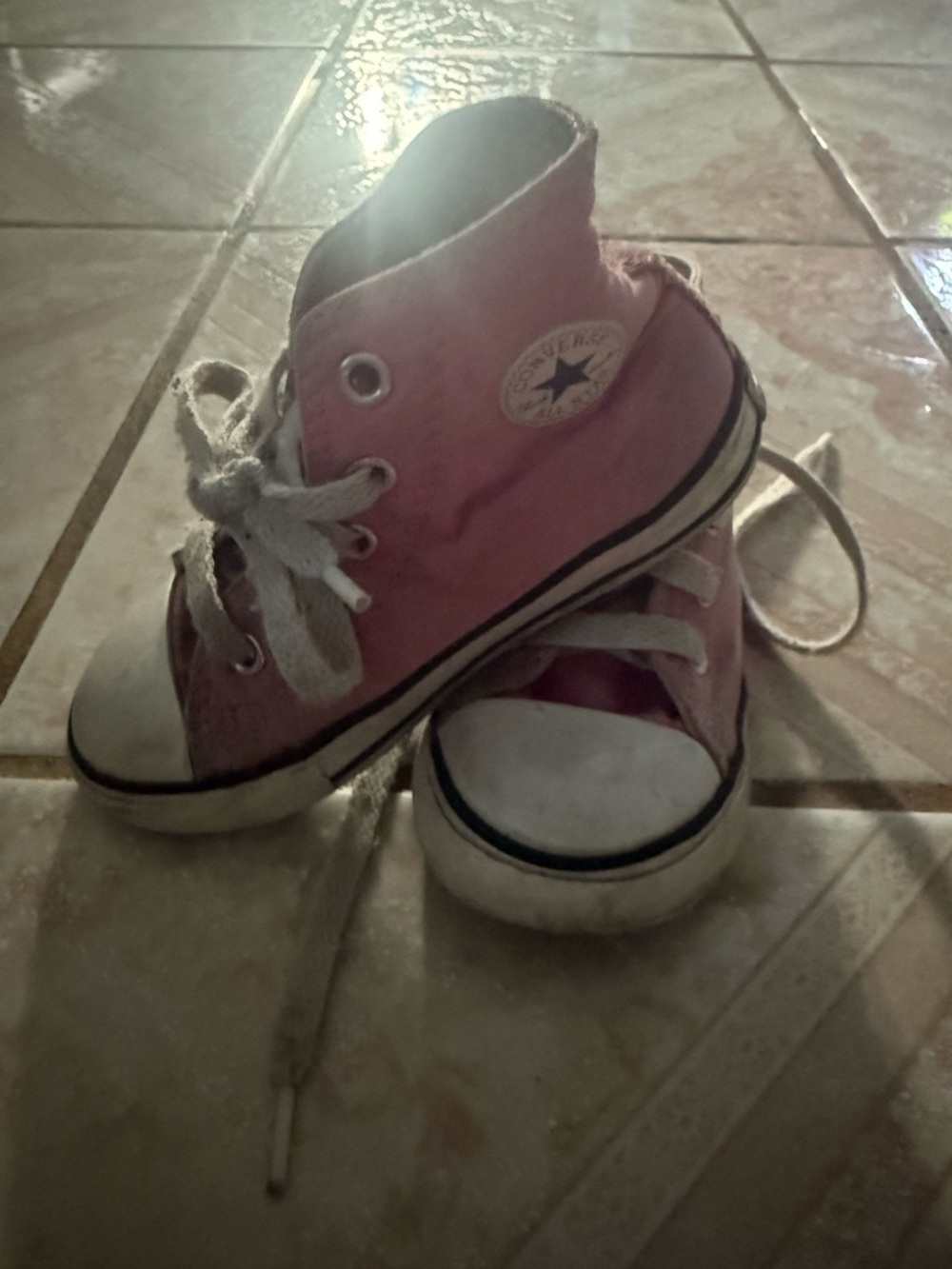 Converse Kids Pink High-Top Canvas Sneakers